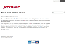 Tablet Screenshot of precor.ca